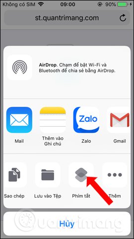 Siri Shortcuts giai nen file zip iPhone 4