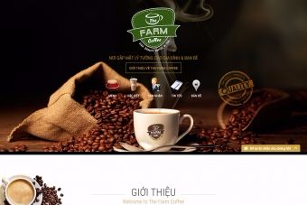 thiet ke web quan ca phe the farm coffee thefarmcoffee vn 01