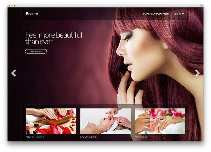 beaute wordpress spa theme